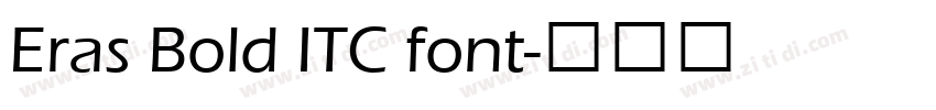 Eras Bold ITC font字体转换